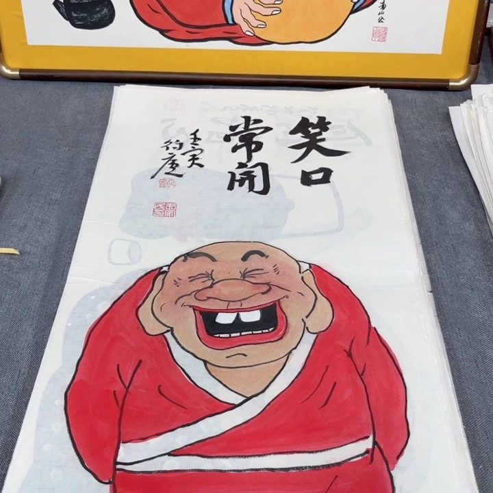 国画手绘禅意画一物一拍