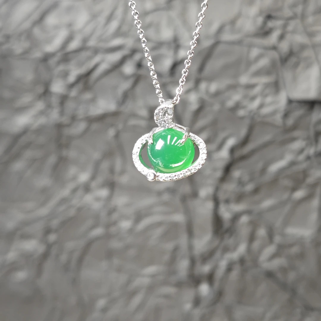 高定珠宝轻奢设计款星球吊坠-y2284