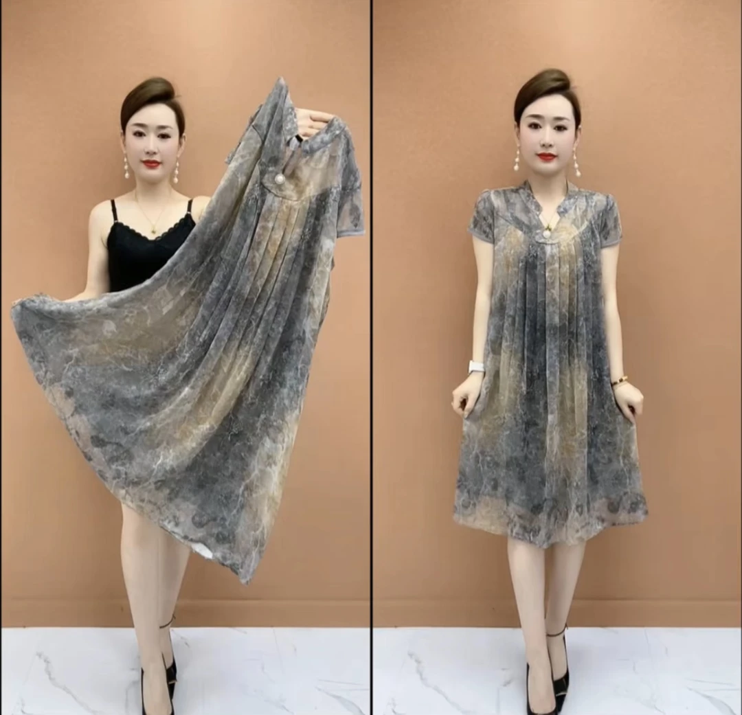 外搭中老年女装高贵薄款显瘦极简风中长款休闲风洋气