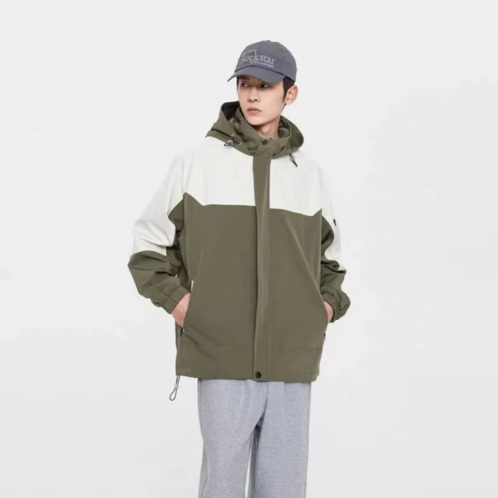 737#-秋季休闲百搭工装时尚夹克冲锋衣外套