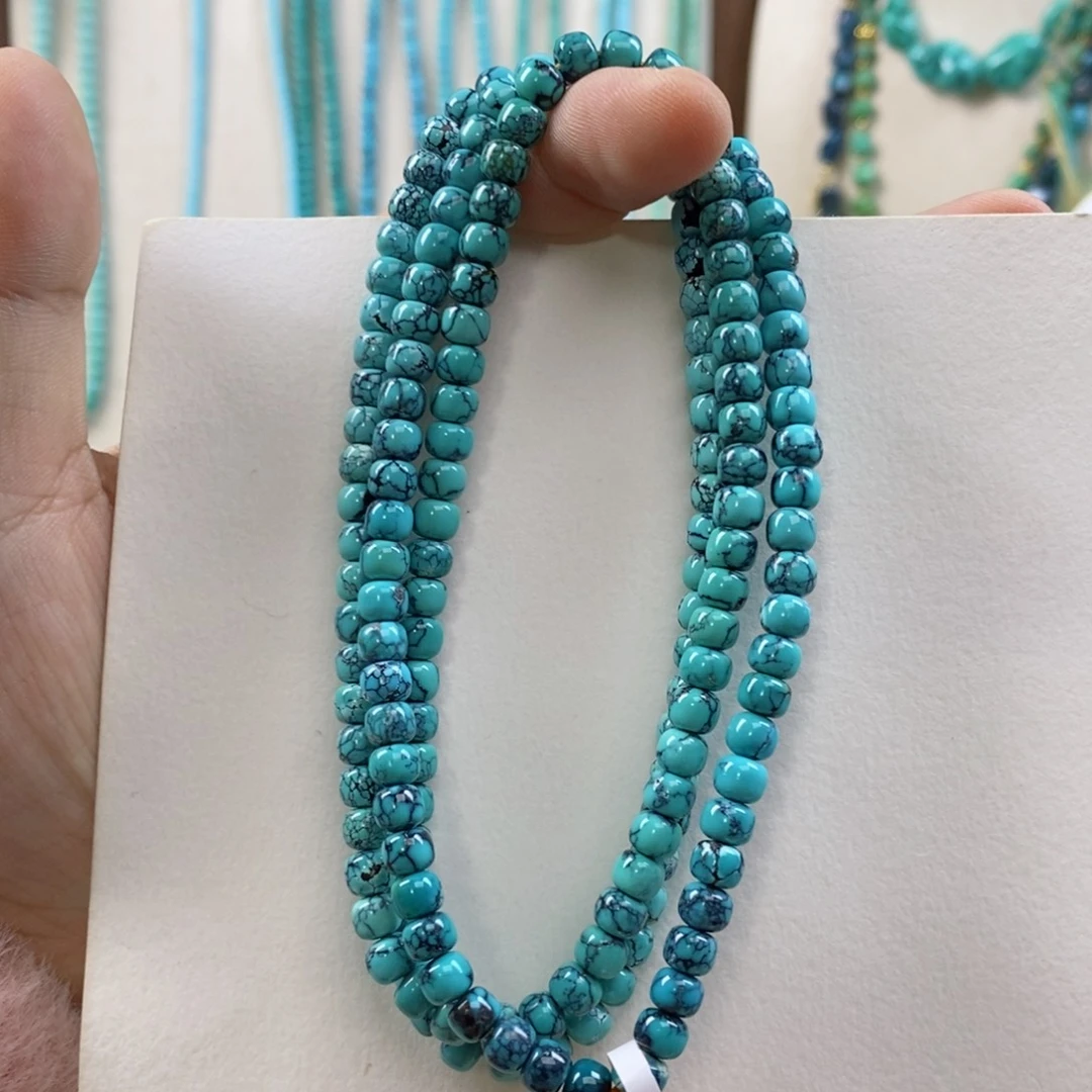 绿松石未镶嵌项链108