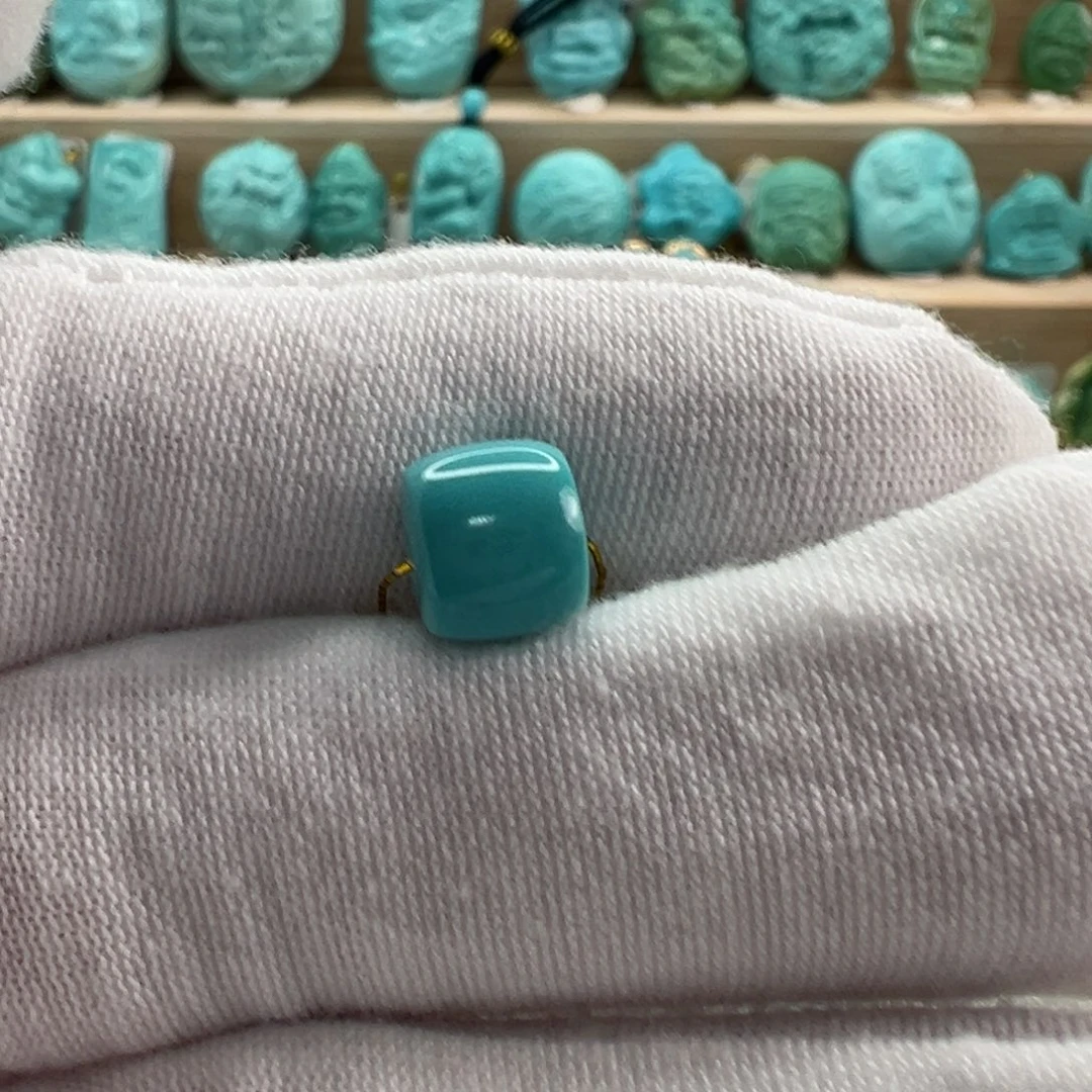 未镶嵌绿松石直切珠8.1x7.9mm