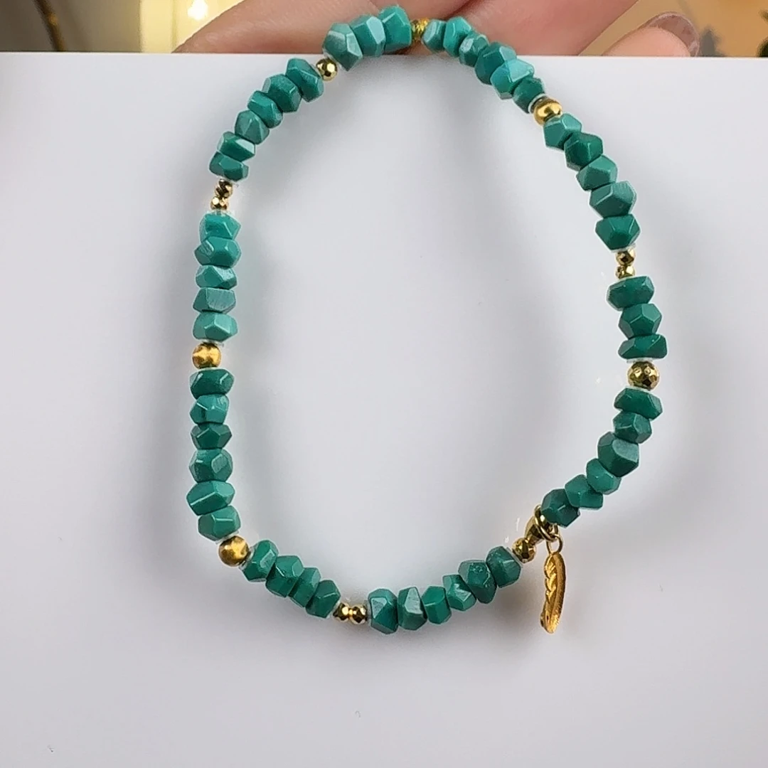 绿松石18K金镶嵌珠宝奇石