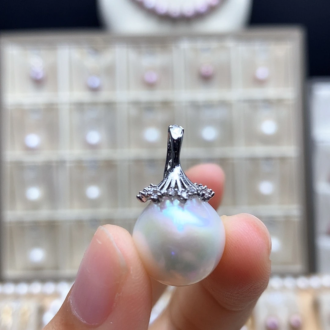 颈饰合金淡水珍珠