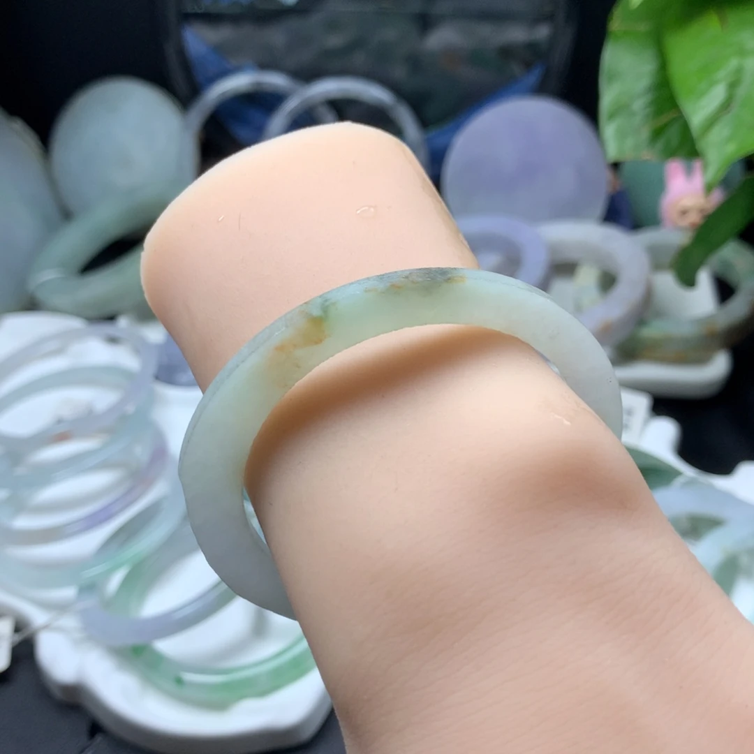 定制翡翠手镯定制未镶嵌手镯定制51-53
