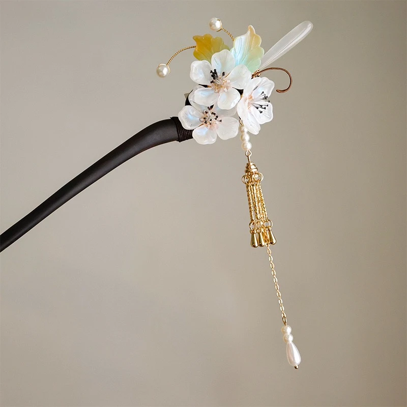 【浮生】手工少女檀兮中式盘发簪