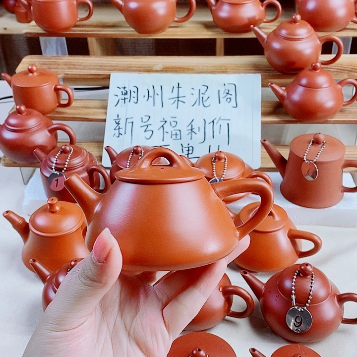 潮州朱泥壶石瓢壶170