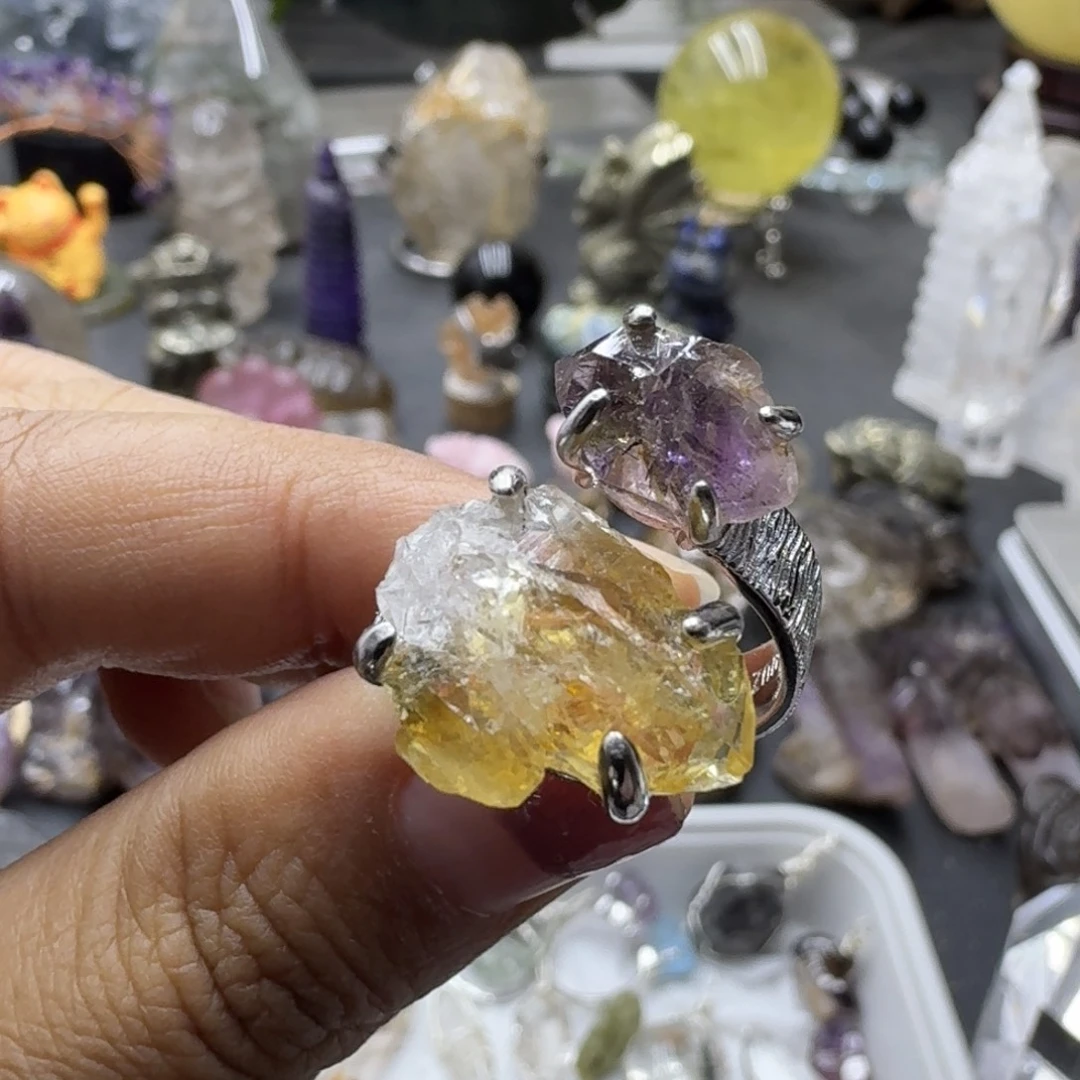 石材超七财力黄水戒指