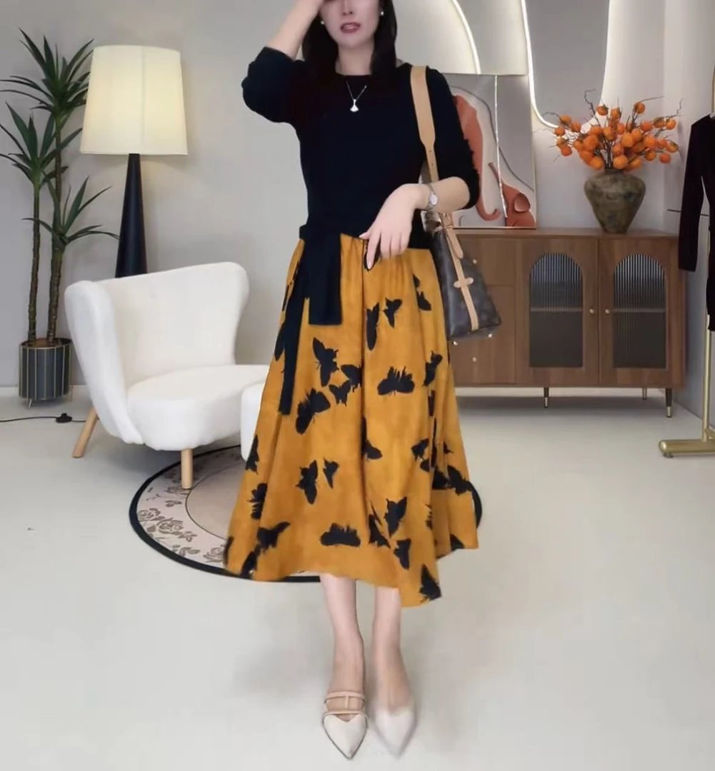 NM251-300号高腰A字半身裙合集