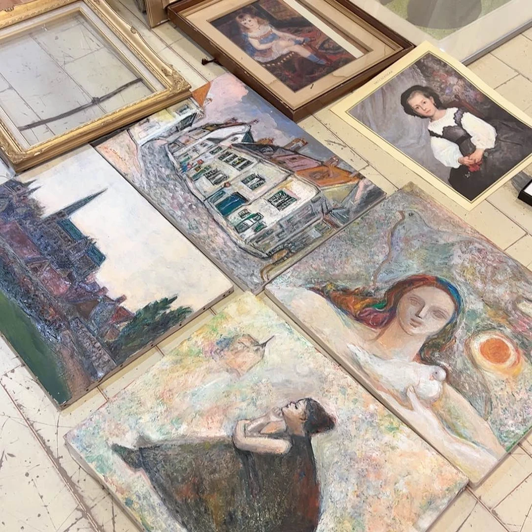 手工艺品琉璃油画作品欣赏？期待