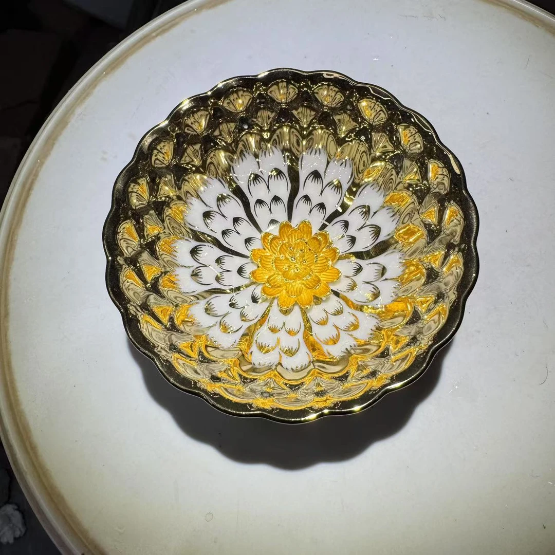 金玉满堂和和美美  莲花杯（单只）