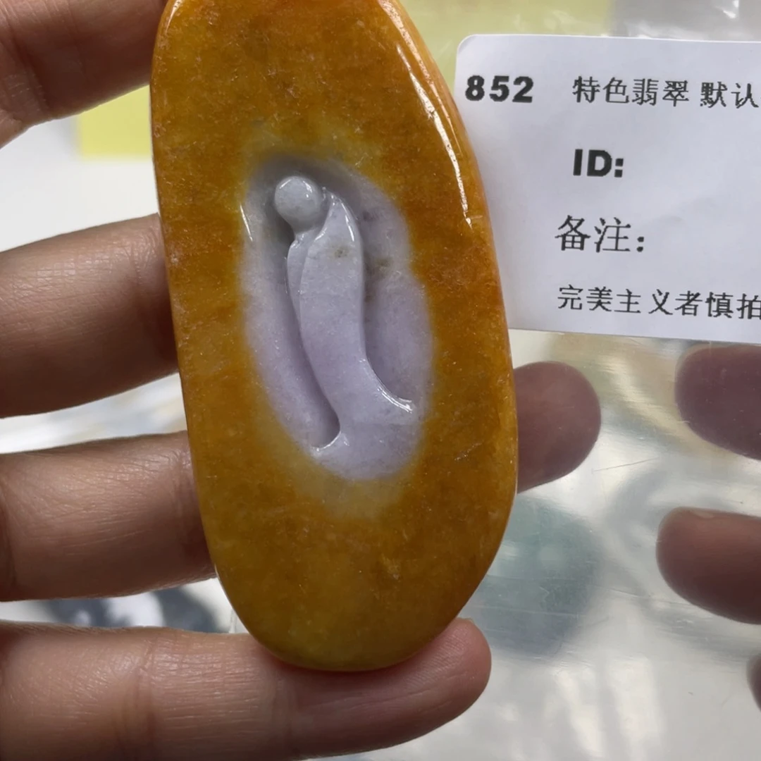 翡翠未镶嵌颈饰牌子