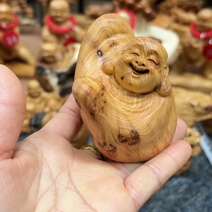 柏木太行崖柏手把摆件