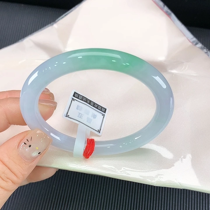 未镶嵌手镯翡翠圆条55-56