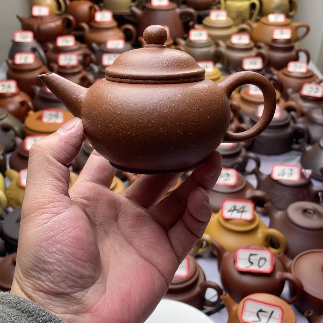 紫砂茶壶宜兴紫砂半手工