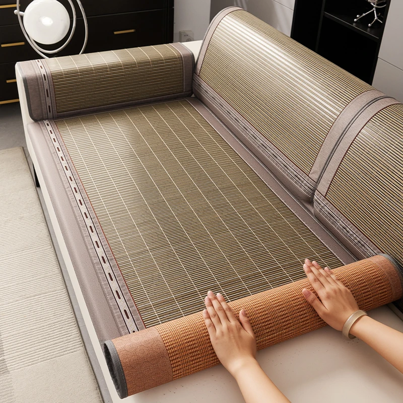 洱峰夏季竹席沙发凉席垫2025新款固定防滑凉垫子夏用沙发盖布定制