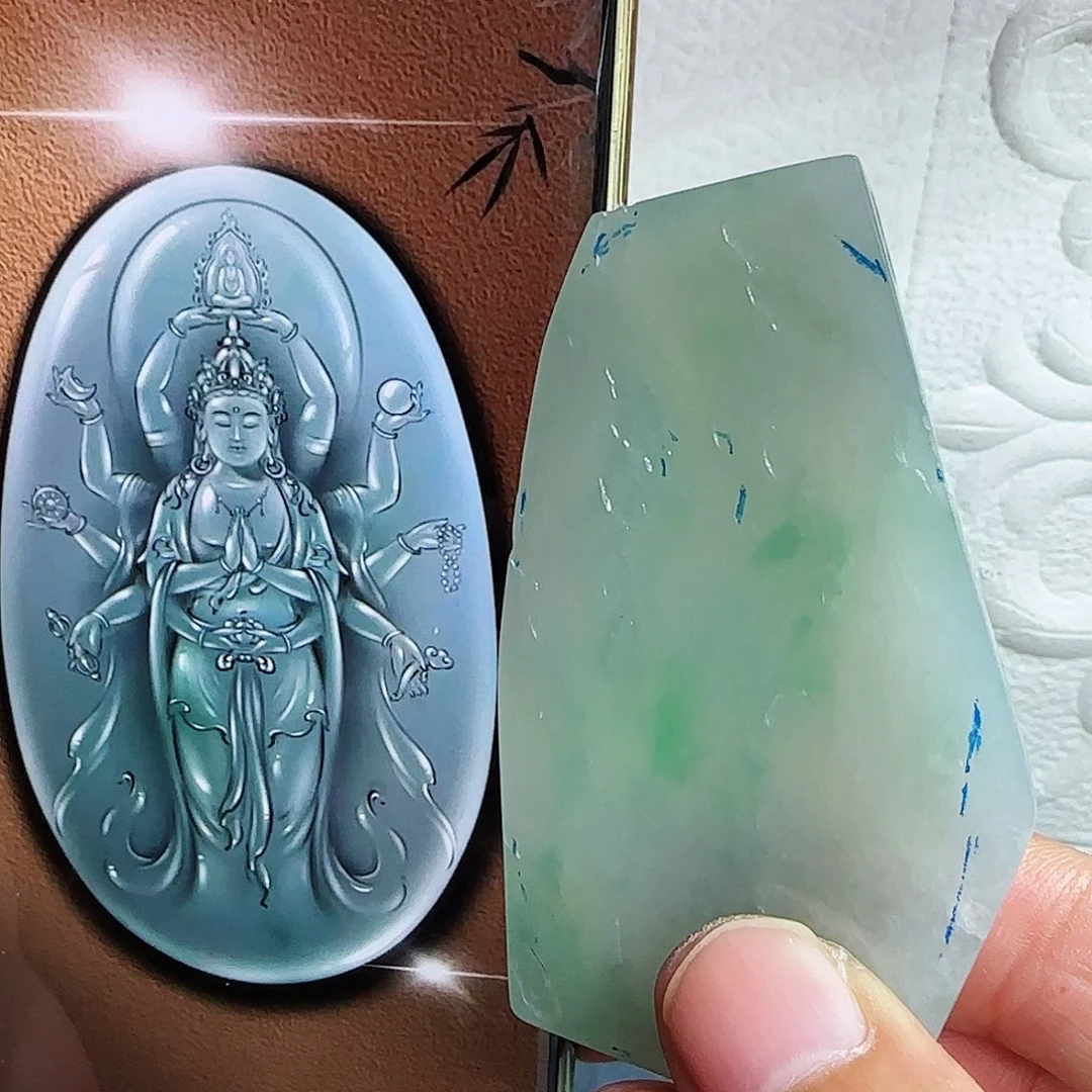 未镶嵌定制翡翠缅甸天然A货翡翠含老师工艺