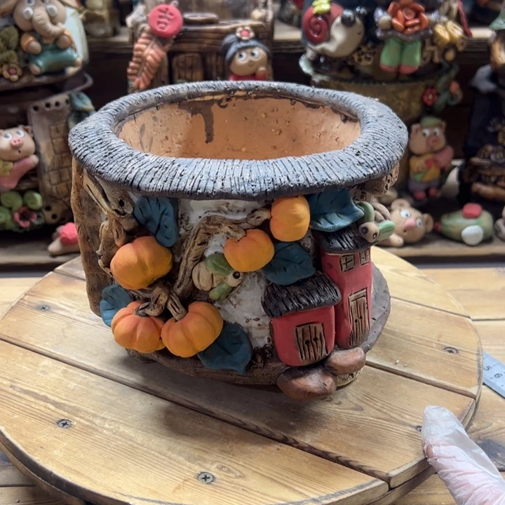 嘻哈多肉花盆百搭