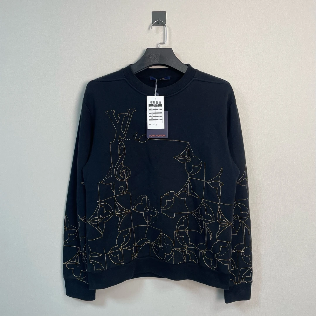 未使用 LouisVuitton/路易威登 素描图案卫衣/L码/未使用/价10600