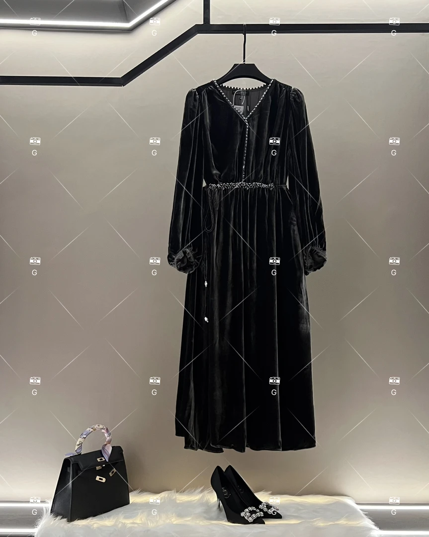 【WW】夏季新款复古时尚百搭印花无袖连衣裙 H-1278