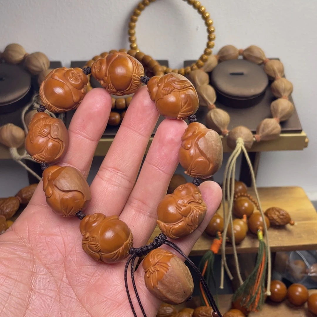❛***茶手串/手链橄榄核21鲨鱼背弥勒