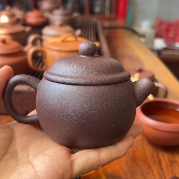 茶壶紫砂天青小胖120cc