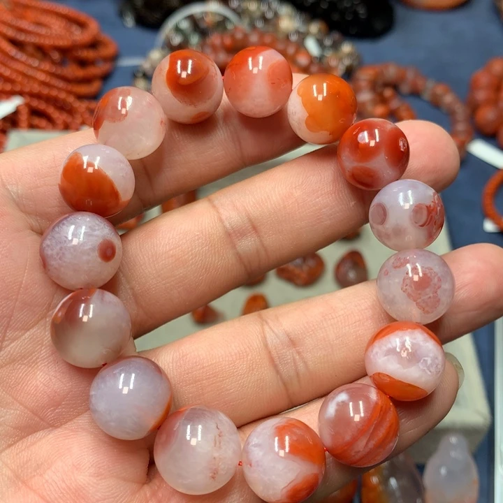 未镶嵌手串南红玛瑙14m m