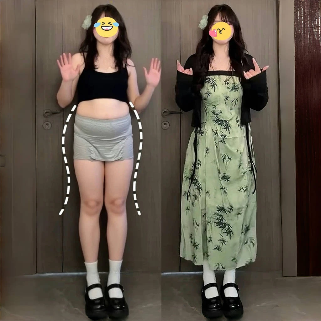 大码新中式国风吊带连衣裙女夏季胖mm梨型身材显瘦开衫水墨两件套