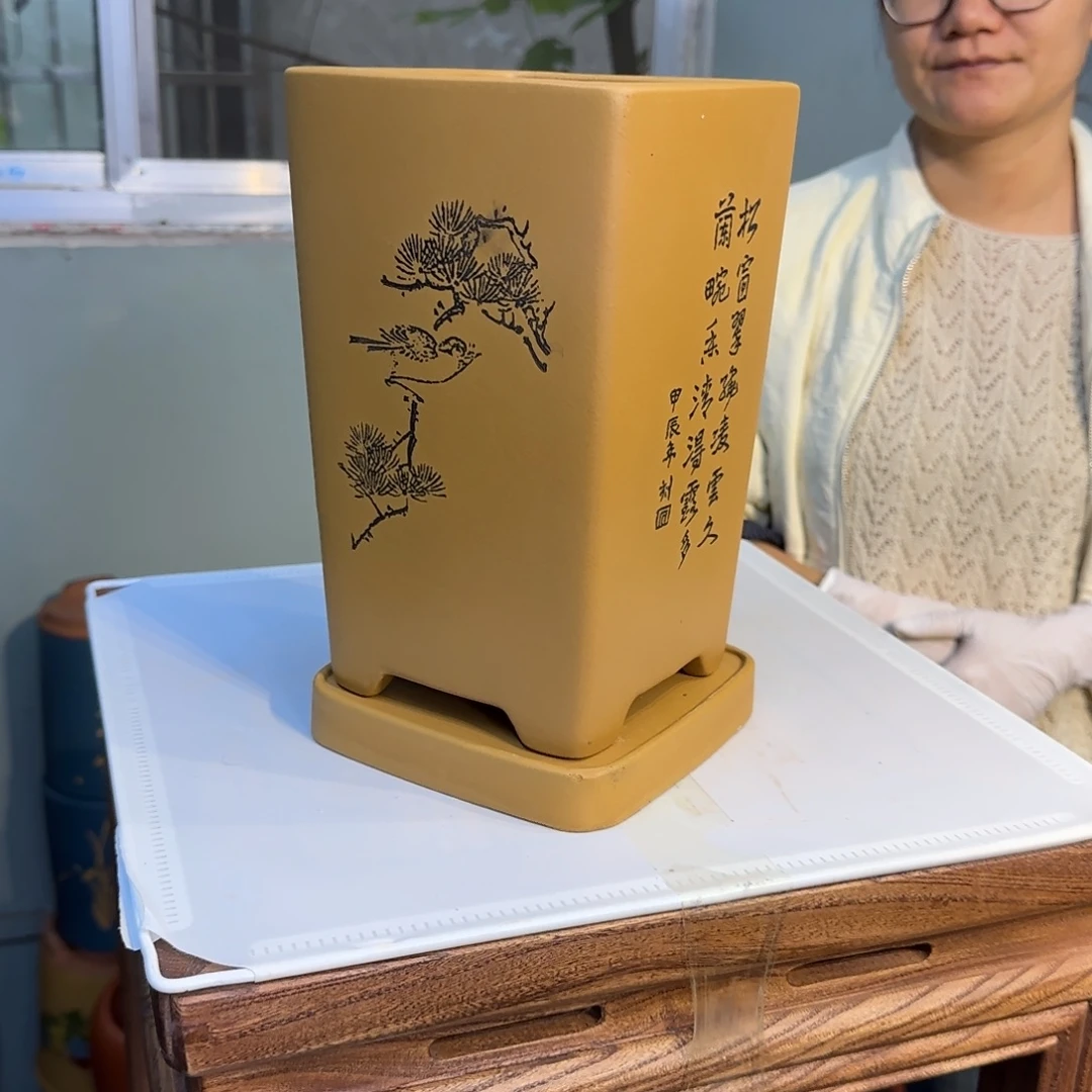 紫砂花盆紫砂口径14