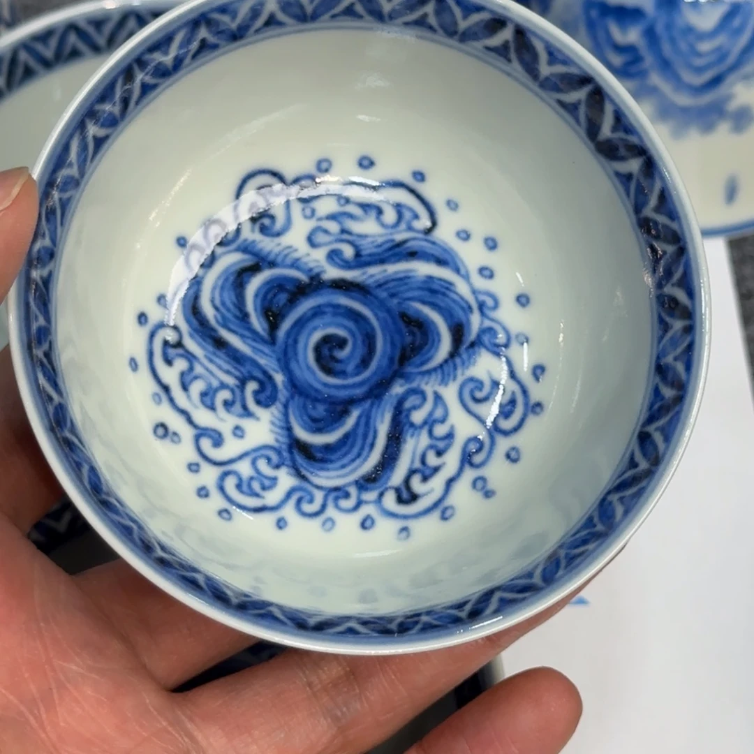 修***哥瓷杯子当代仿古精品全手工