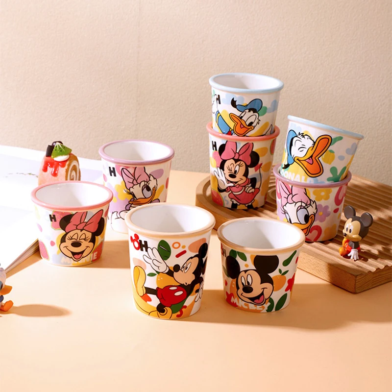迪士尼正品大号冰淇淋杯组合家用创意陶瓷喝水杯