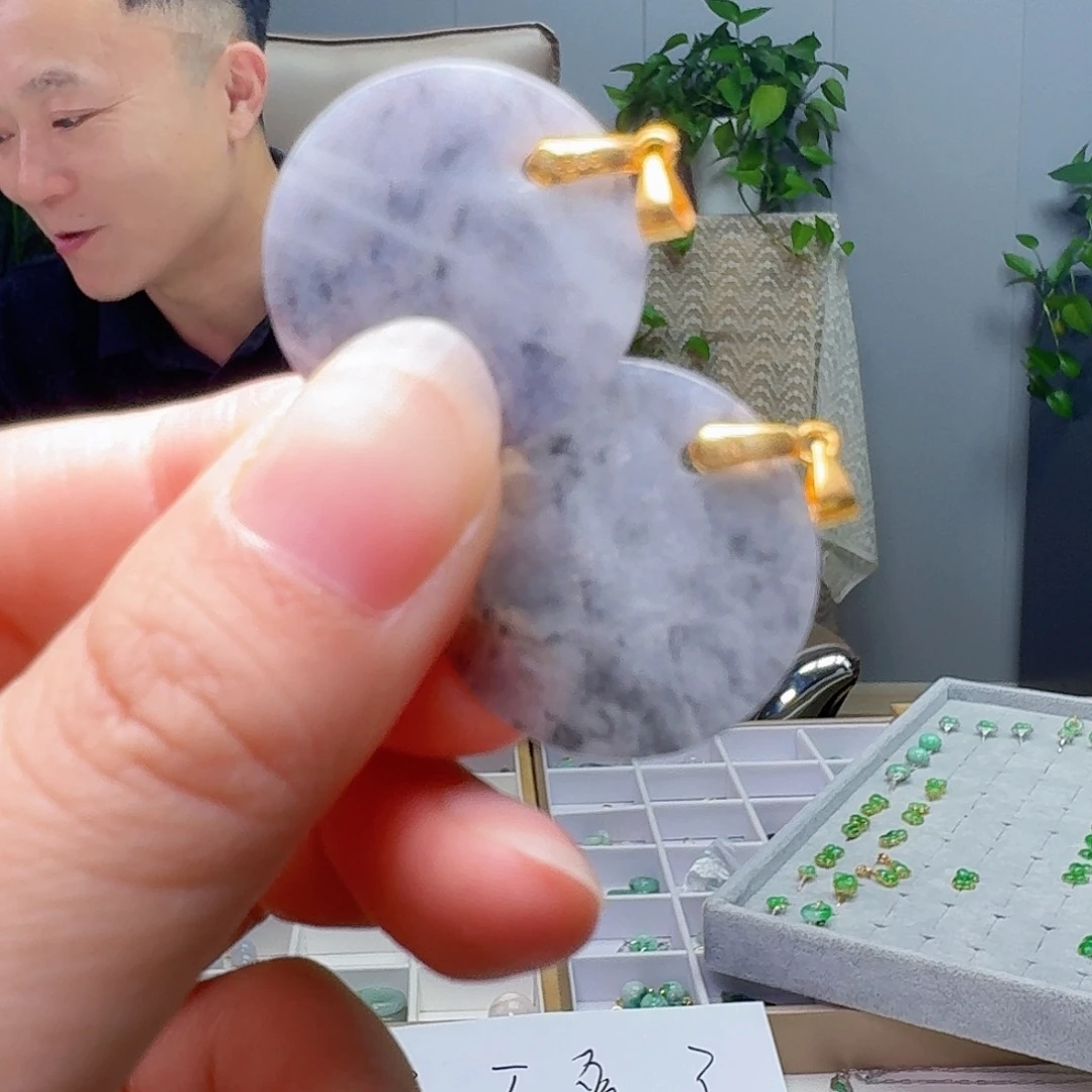 吊坠(不含链)银S925镶嵌翡翠多样性发货其一