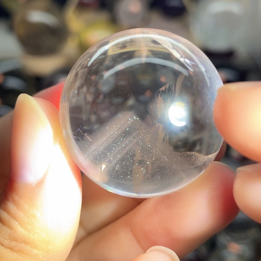 未镶嵌珠宝半成品水晶蓝金沙33