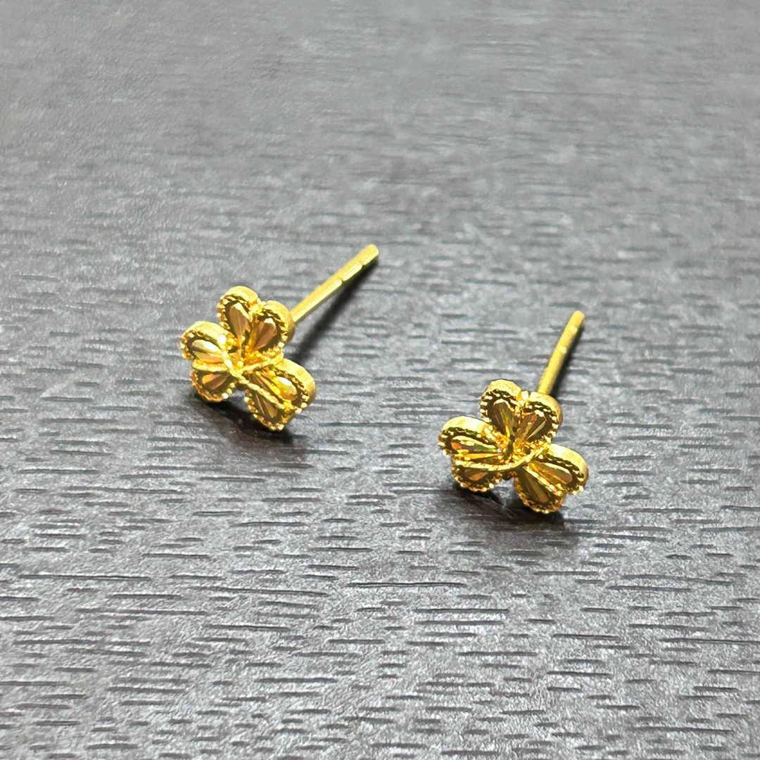 【店长专享】足金999投资金攒黄金七彩三叶草ZBHJE1016克重多退少补