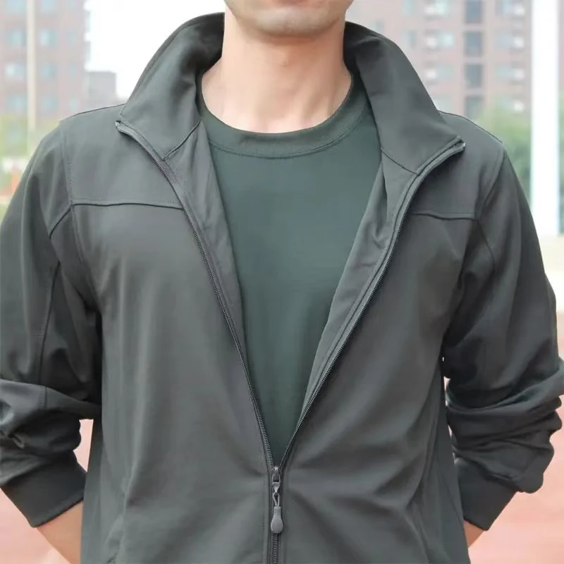 长袖休闲体能服套装秋季冬季男士户外训练透气速干体能训练服