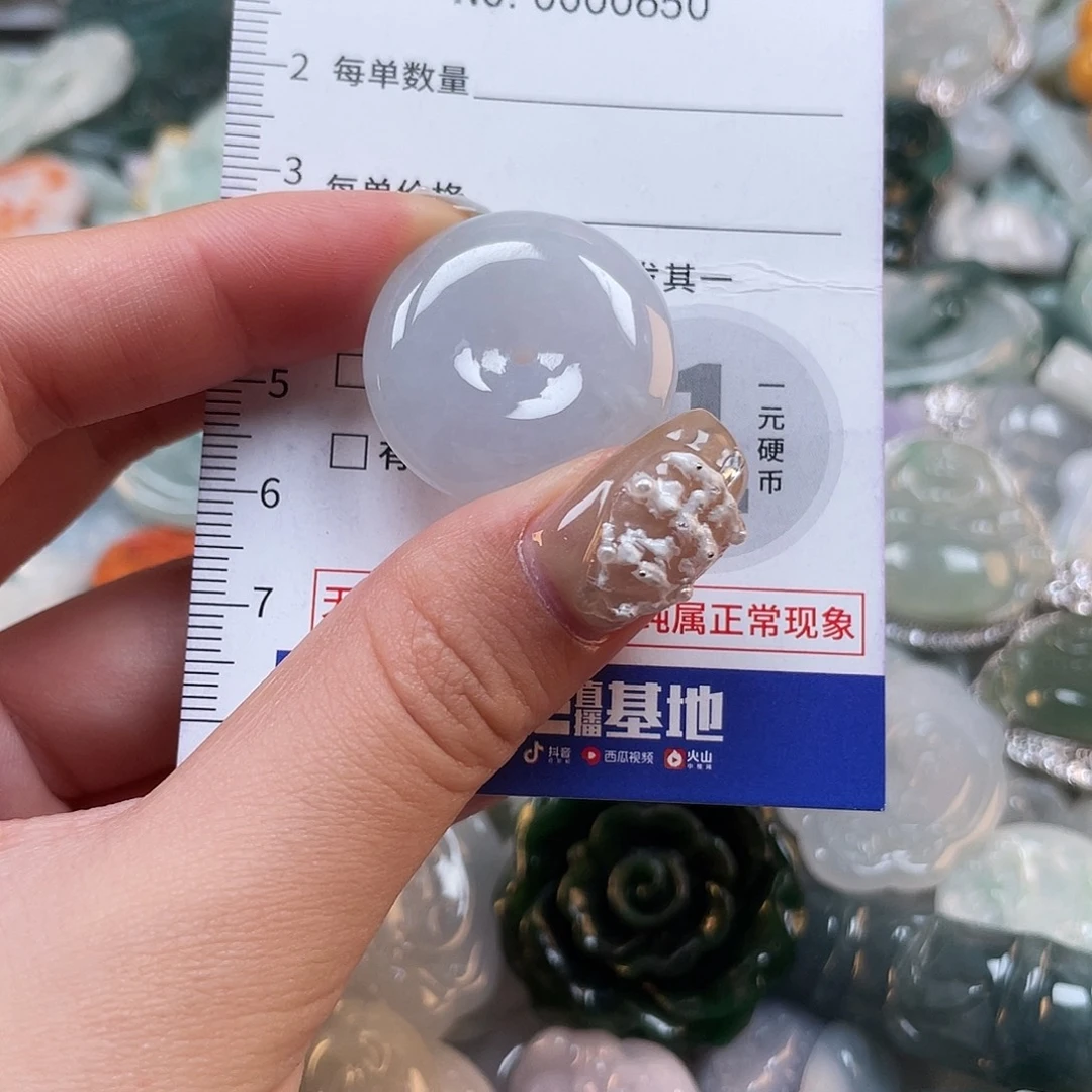 翡翠未镶嵌颈饰650