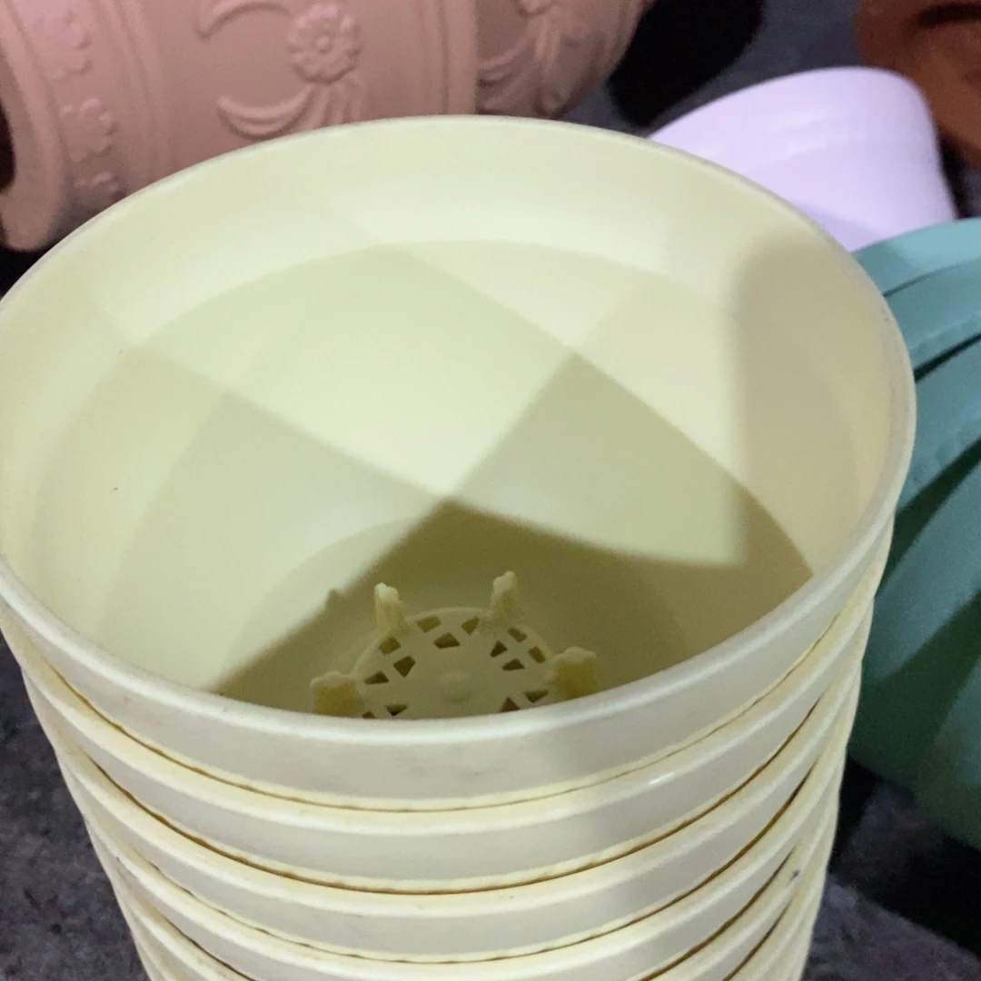 5个6号（18口径）碗形黄色无托