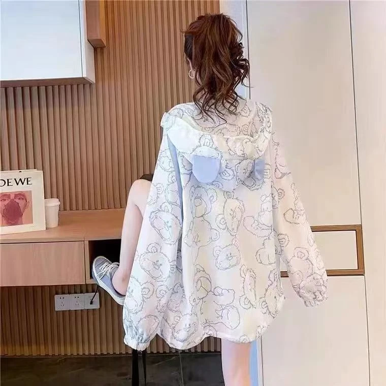 初中生女夏装学生少女大童洋气防晒衣外套薄款韩版洋气13岁14上衣