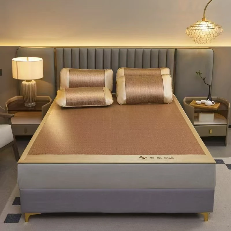 GK01艾草饼干花凉席夏季艾草藤席