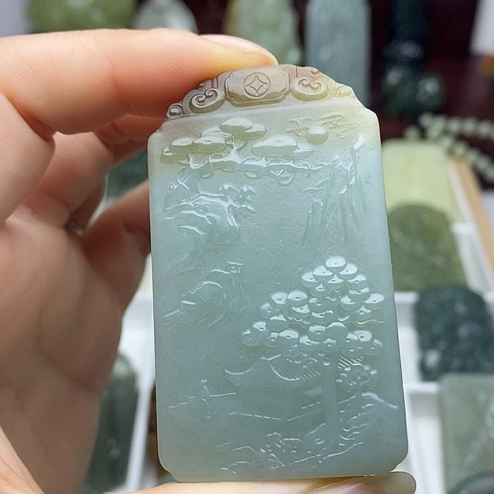 和田玉未镶嵌颈饰