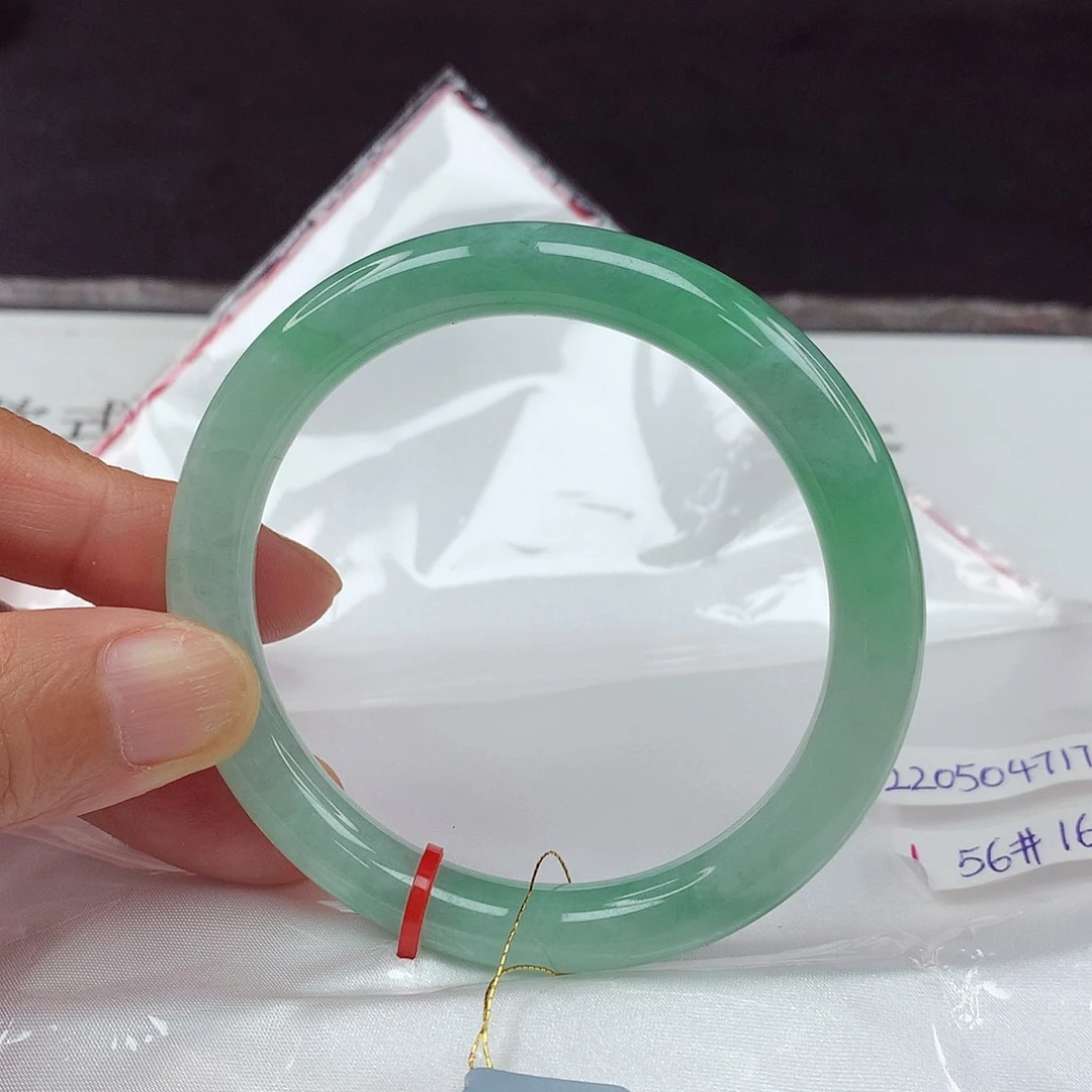 翡翠手镯未镶嵌56圈7173
