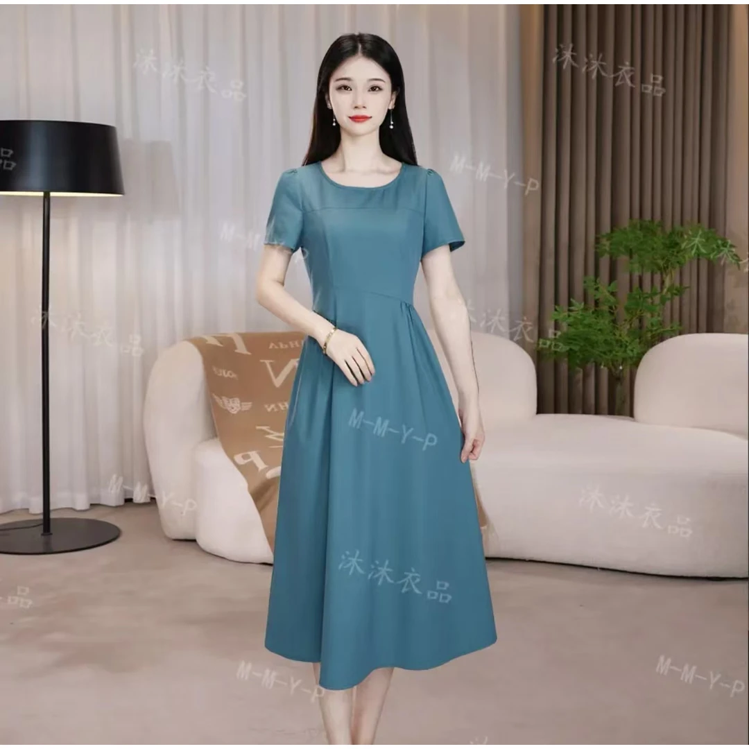 连衣裙显瘦气质长裙时尚夏季收腰女装连衣裙显瘦气质长裙时尚夏季