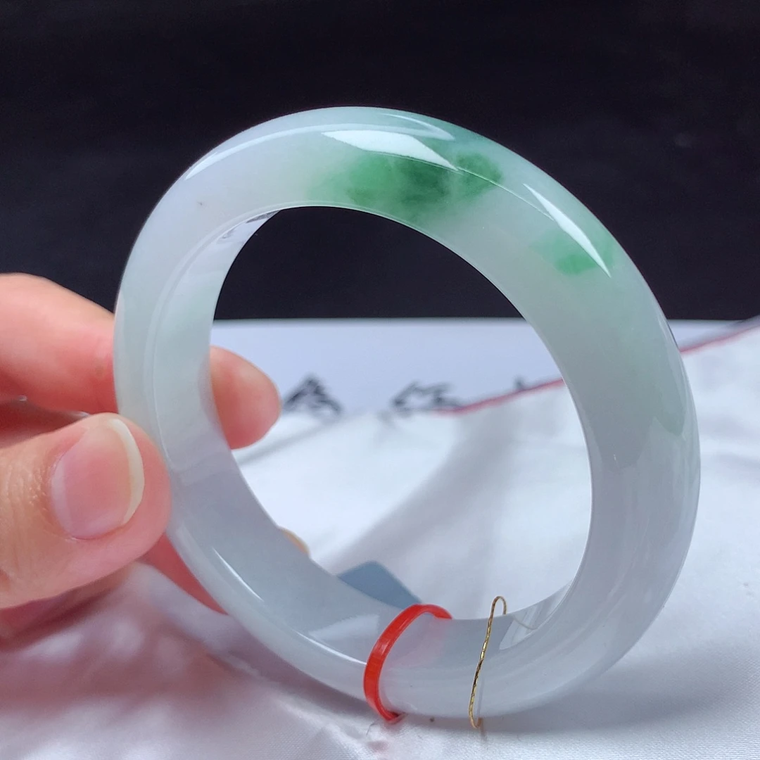 翡翠未镶嵌手镯54圈600269