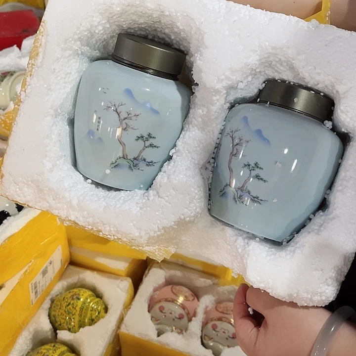 罐陶瓷茶叶罐密封罐家用