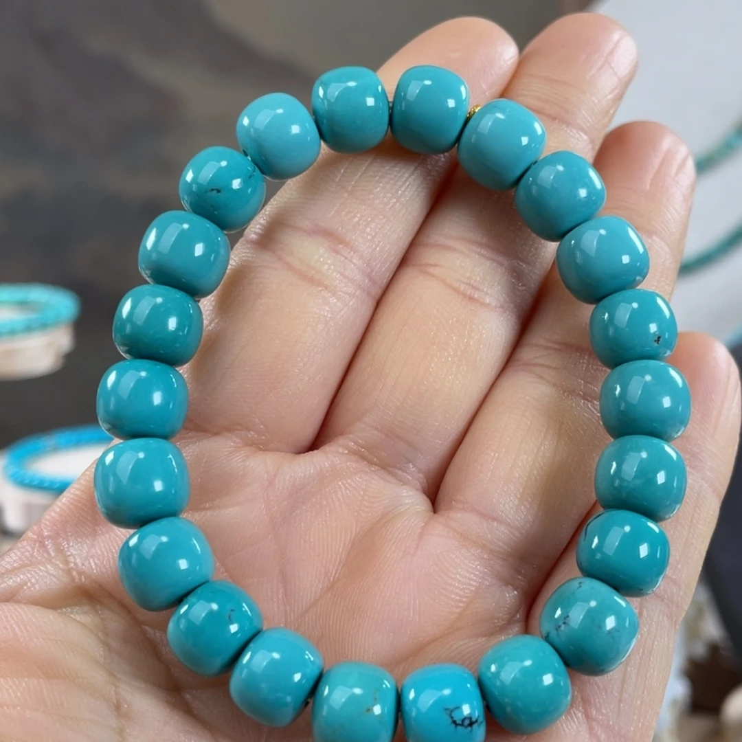 绿松石未镶嵌套链精品老型9.6mm