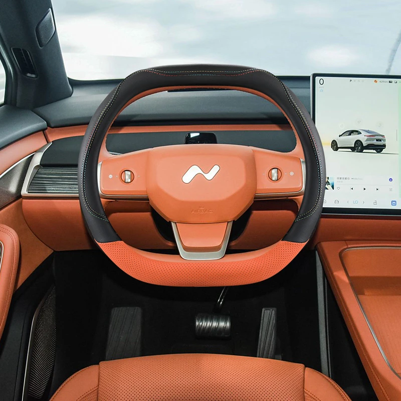52蔚来乐道L60方向盘套皮款四季通用汽车手把套防滑透气男女士时