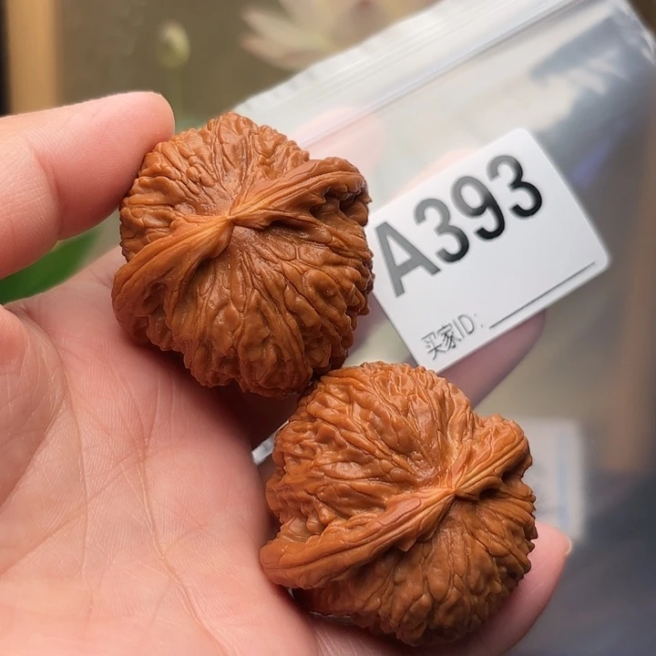 把件桃核核桃白狮子45