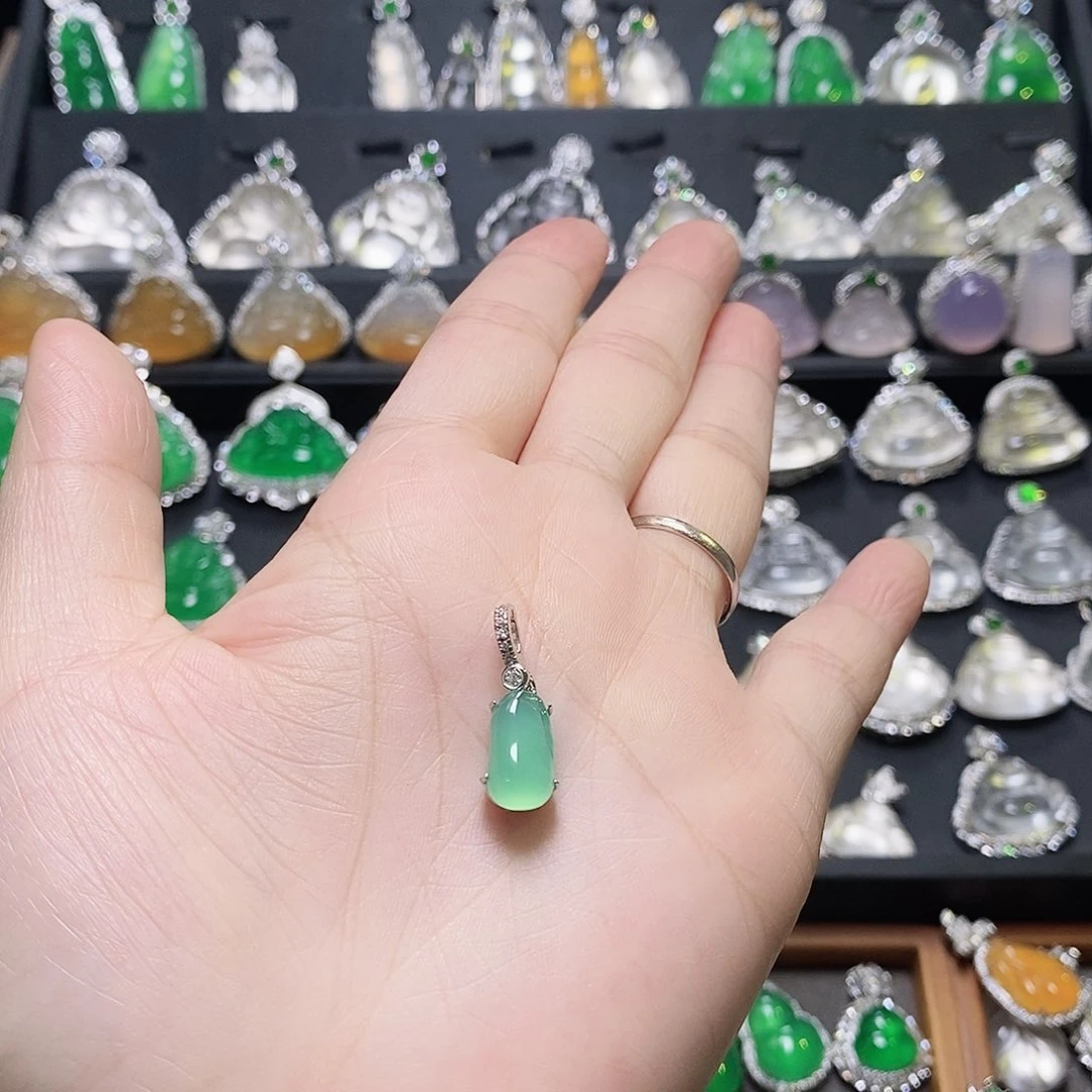 银S925镶嵌颈饰玛瑙/玉髓