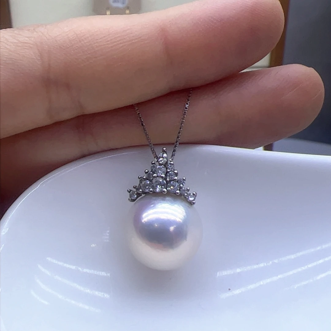 淡水珍珠颈饰银S925镶嵌