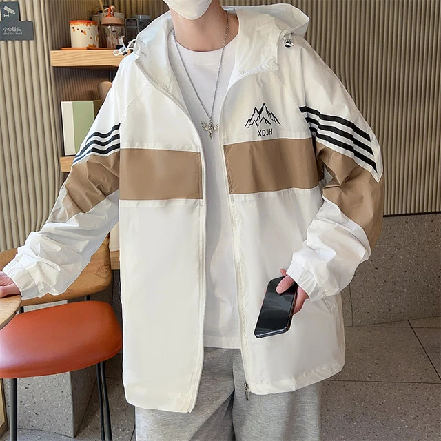 冰丝防晒衣男式夏季青少年外套透气男士潮防晒服男款2024新款学生